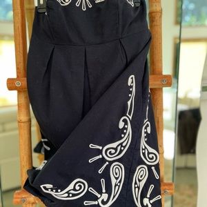 Tommy Collection strapless white Baroque dress